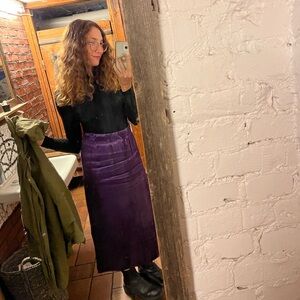 Purple maxi skirt